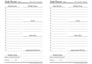 Day to Day Planner Template Free 40 Printable Daily Planner Templates Free Template Lab