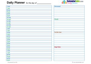Day to Day Planner Template Free Day Planner Template E Commerce