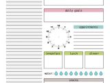 Day to Day Planner Template Free Printable Daily Planner Calendar 2018