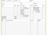 Daybook Template Free Day Works form Templates Day Works form 40 Ncr