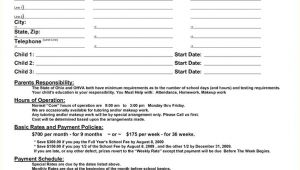 Daycare Contract Template Best 25 Daycare Contract Ideas On Pinterest