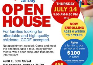 Daycare Open House Flyer Template Open House Mt Zion 39 S Loving Daycare