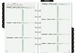 Daytimer Calendar Template Day Timer 2 Pages Per Week Reference Dated Calendar Pages