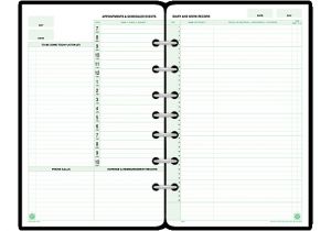 Daytimer Templates Day Timer Undated Planner Pages 2 Page Per Day format Desk
