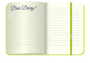 Dear Diary Template Template Open A Blank Notepad with the Words Dear Diary