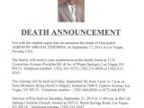 Death Announcement Email Template Sample Death Notice 10 Documents In Pdf Psd Word