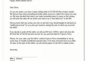 Debt Collection Email Template Collection Letter to Client Articleezinedirectory