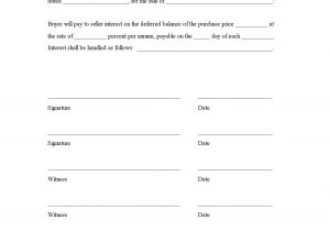 Deferred Payment Contract Template Free Printable Interest Deferred Balance form Generic
