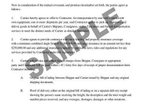 Delivery Driver Contract Template 49 Contract Agreement formats Word Pdf
