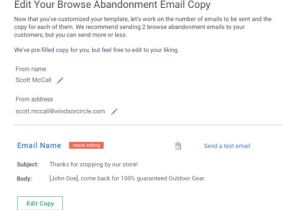 Demo Email Template Browse Abandonment Email Template