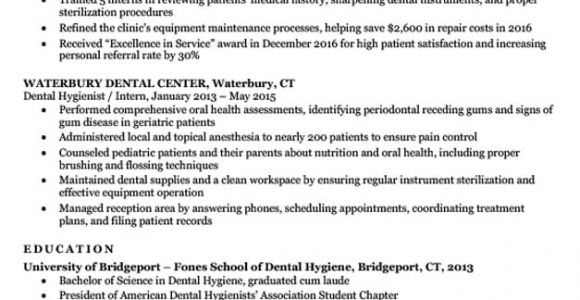 Dental Hygiene Student Resume Dental Hygienist Resume Sample Writing Tips Resume