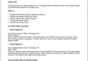 Dental Hygienist Resume Template Free Nursing Medical Resume Examples
