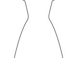 Design A Dress Template Dress Pattern Use the Printable Outline for Crafts