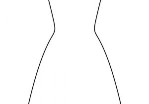 Design A Dress Template Dress Pattern Use the Printable Outline for Crafts