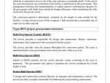 Design Build Contract Template form Bot Build Operate Transfer