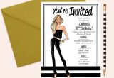Design Invitation Card Birthday Party Party Invitations Fashion Party Invite 21st Birthday
