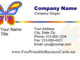 Design Your Own Business Cards Free Template butterfly Business Card