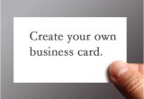 Design Your Own Business Cards Free Template Create Your Own Business Cards Design Image Collections