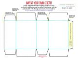 Design Your Own Cereal Box Template Design Your Own Cereal Box Template
