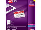 Design Your Own Eid Card Avery Laminated I D Cards Box Of 30 Office Depot