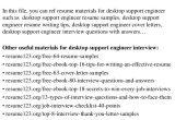 Desktop Support Engineer Resume format Doc top 8 Desktop Support Engineer Resume Samples