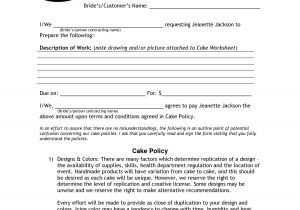 Dessert Table Contract Template Wedding Cake Contract Pdf Being Creative Cake Wedding
