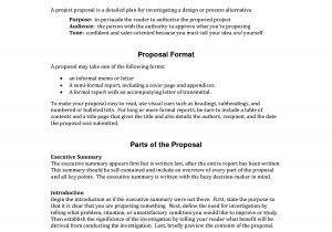 Detailed Proposal Template Informal Proposal Letter Example Writing A Project