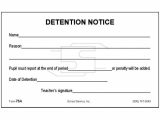 Detention Notice Template 75a Detention Notice Padded forms