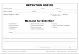 Detention Notice Template Detention forms Printable Www Imgkid Com the Image Kid