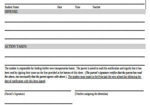 Detention Notice Template Detention Notice Templates 6 Free Word Pdf format