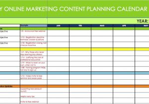 Digital Content Calendar Template Marketing Calendar Excel Calendar Template Excel