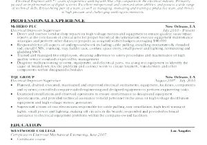 Diploma Fresher Resume format Doc Best Resume for Electrical Engineer Emelcotest Com