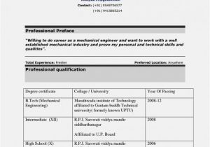 Diploma Student Resume format Pdf Resume format for Diploma Mechanical Engineer Experienced