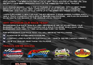 Dirt Track Racing Sponsorship Proposal Template Racing Sponsorship Proposal Google Search Peaches