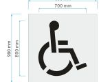 Disabled Parking Template Disabled Parking Stencil 800mm High