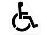 Disabled Parking Template Handicap Symbol Stencil Handicap Parking Template