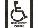 Disabled Parking Template Rae Accessible Icon Handicap Stencil Nysdot Nyc