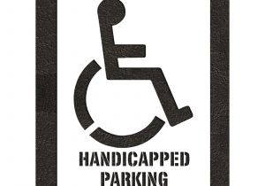 Disabled Parking Template Rae Accessible Icon Handicap Stencil Nysdot Nyc
