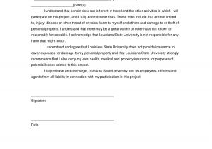 Disclaimer Contract Template Liability Release form Template In Images Waiver Of