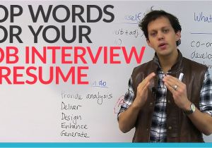 Discuss Your Resume Job Interview top Words for Your Job Interview Resume Engvid
