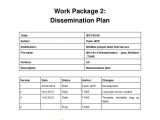 Dissemination Plan Template Weldest Dissemination Plan 2012 2014