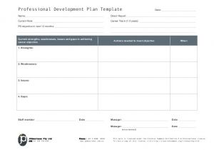 District Professional Development Plan Template Jpabusiness Professional Development Plan Template