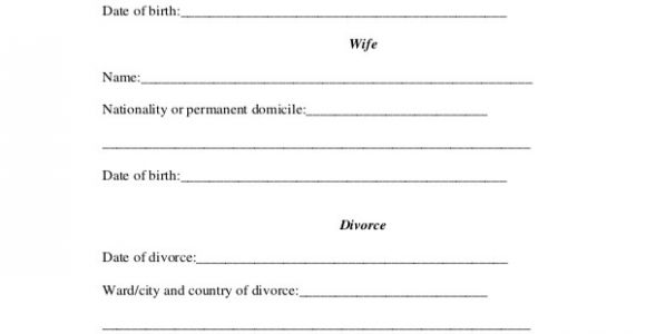 Divorce Certificate Translation From Spanish to English Template Divorce Certificate Template 9 Free Word Pdf Document