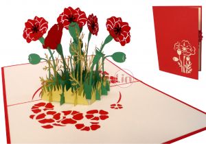 Diy 3d Flower Pop Up Card 3d Pop Up Card Birthday Greeting Cards Gift Flowers Wedding