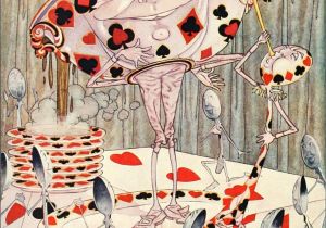 Diy Alice In Wonderland Card soldiers 5 Beautiful soup Charles Folkard Illustrations