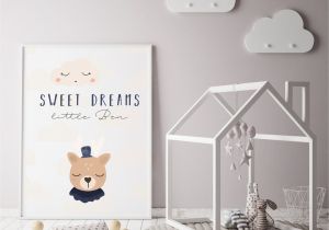 Diy Animal Place Card Holders Kinderzimmer Poster Sweet Dreams Junge Boy Reh Wolke