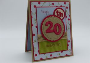 Diy Anniversary Card for Husband Stampin Up 20th Wedding Anniversary Card for Husband with