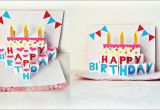 Diy Cake Pop Up Card for Birthday Handmade Birthday Greeting Card Diy Birthday Pop Up Card
