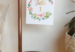 Diy Card Holders for Tables Copper Table Number Holder Copper Wedding Sign Holder