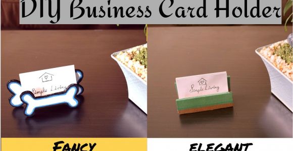 Diy Card Holders for Tables Diy Business Card Holder Stand for Table How to Make